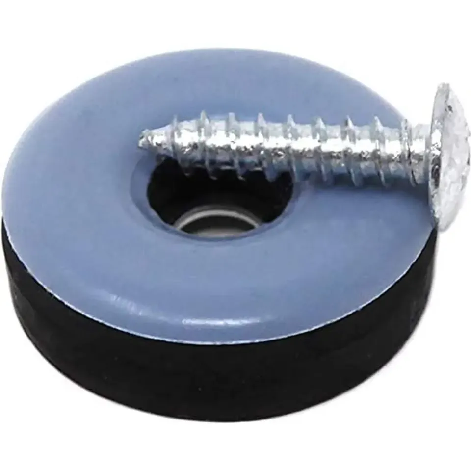 Adsamm Quality Pattini PTFE con Vite Ø 25 mm 32 Pezzi Grigi