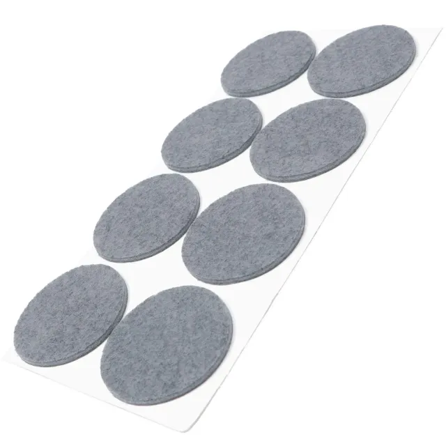 Adsamm feltrini autoadesivi ø 50 mm grigi 8 pezzi 3,5 mm