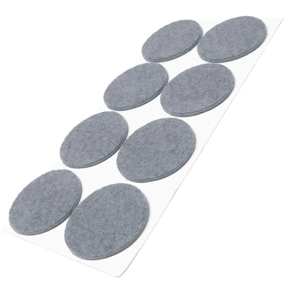 Adsamm feltrini autoadesivi ø 50 mm grigi 8 pezzi 3,5 mm