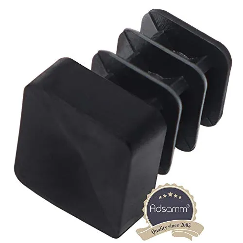 Adsamm puntali a incastro 8x8-10x10 mm neri 100 pezzi PE