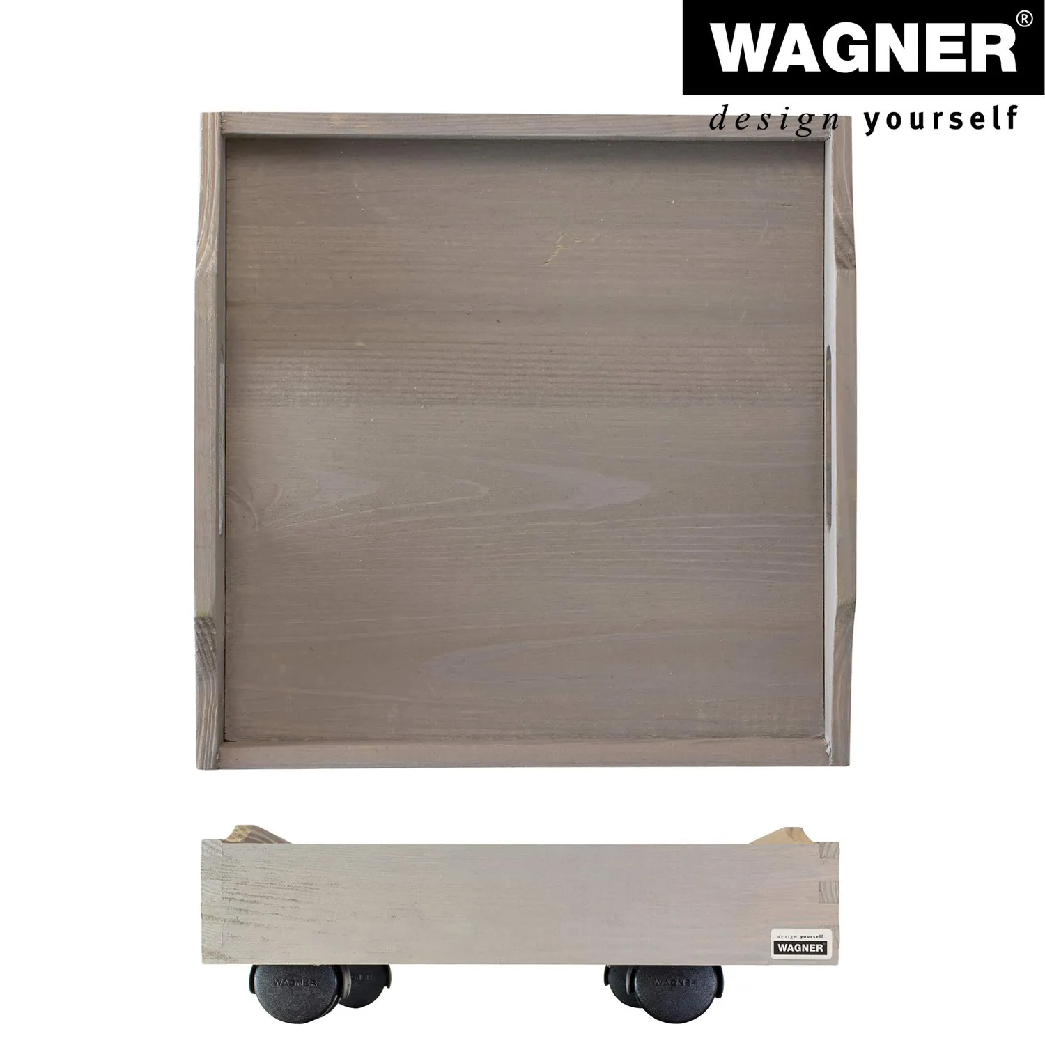 WAGNER Vintage carrello piante tortora 30x30 cm 100 kg