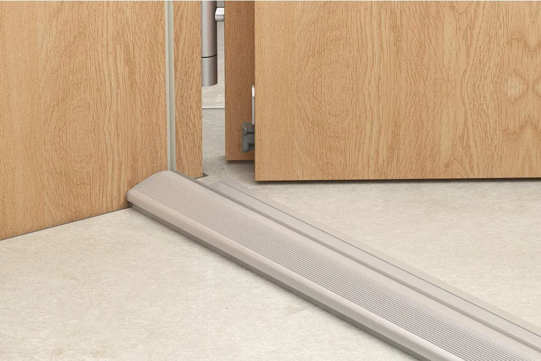 Gedotec soglia pavimento alluminio 715 mm argento battuta