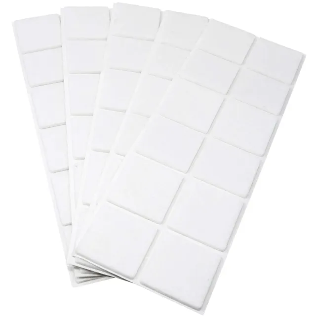 Adsamm feltrini autoadesivi bianchi quadrati 40x40mm 60pz