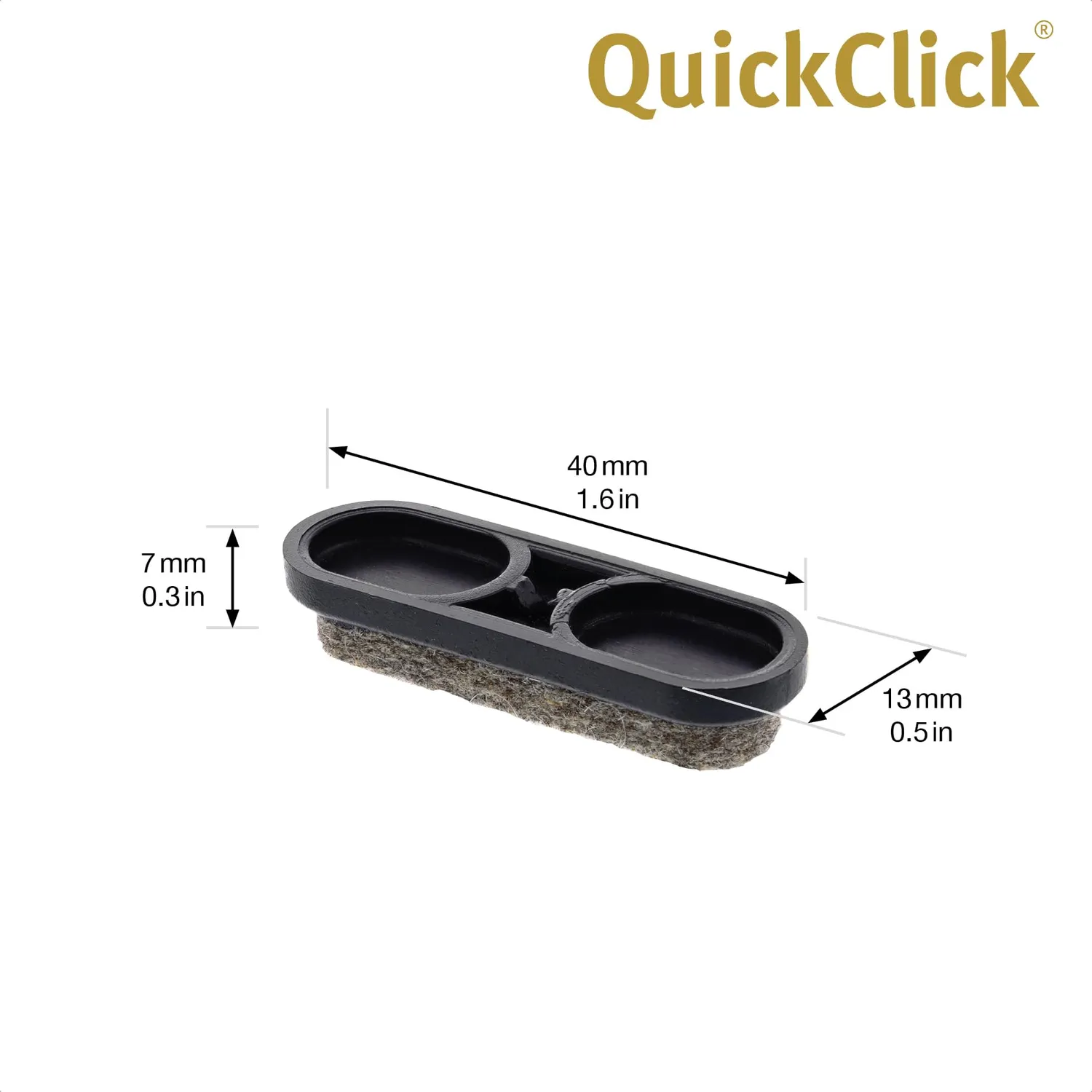 Wagner QuickClick Tandem feltrini ricambio 39x12 mm set 8 pezzi
