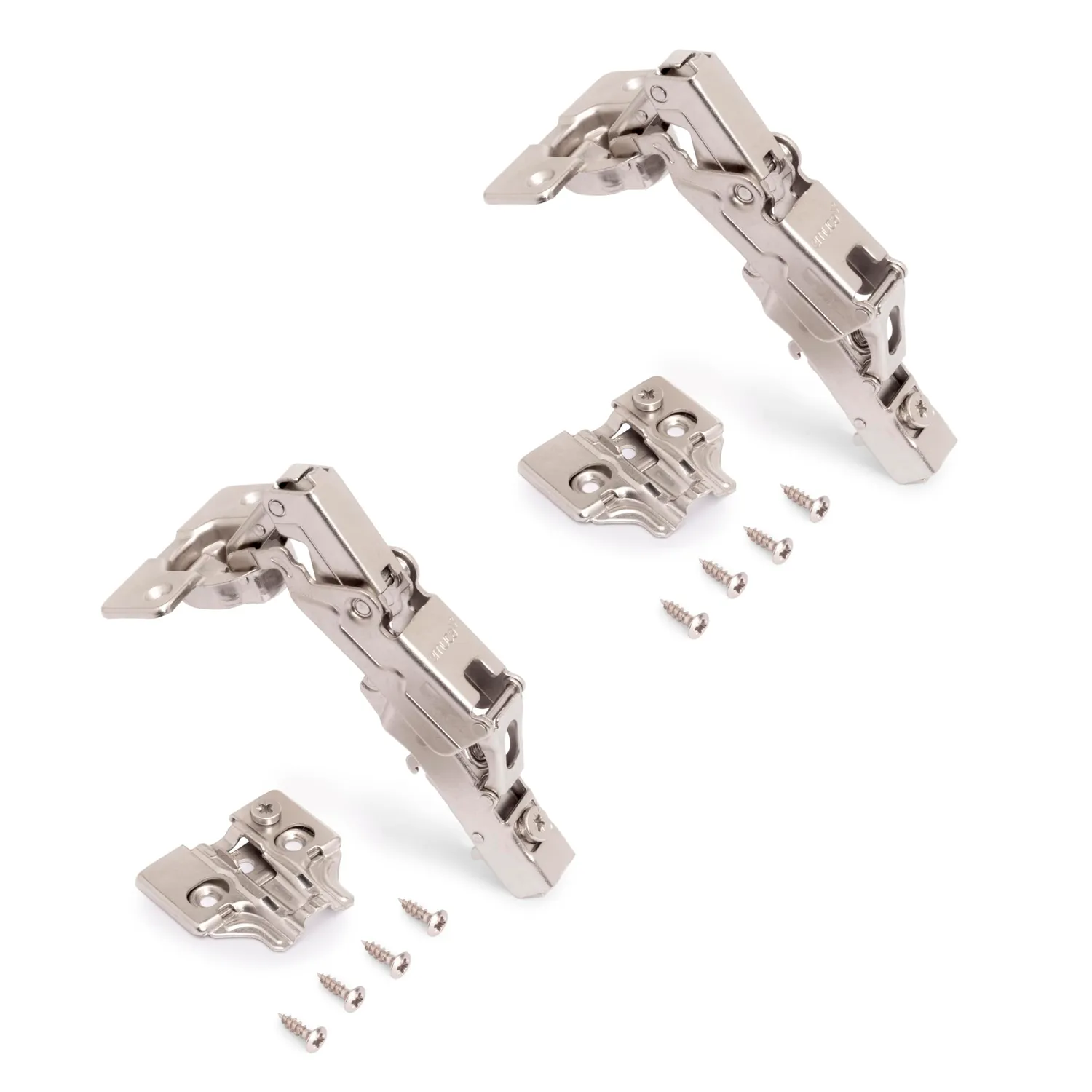 Emuca X91 Collo Dritto cerniera 165° titanio set 10 pezzi