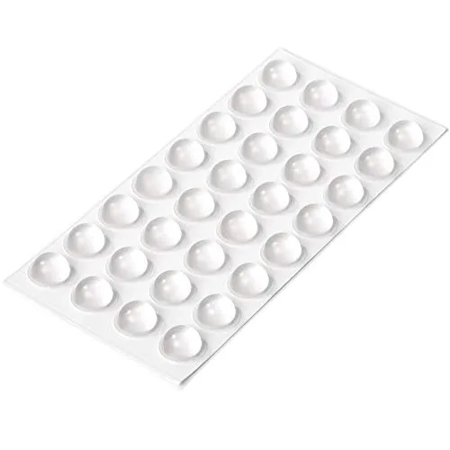 Adsamm paracolpi adesivi trasparenti tondi Ø15 mm x 4 mm grandi