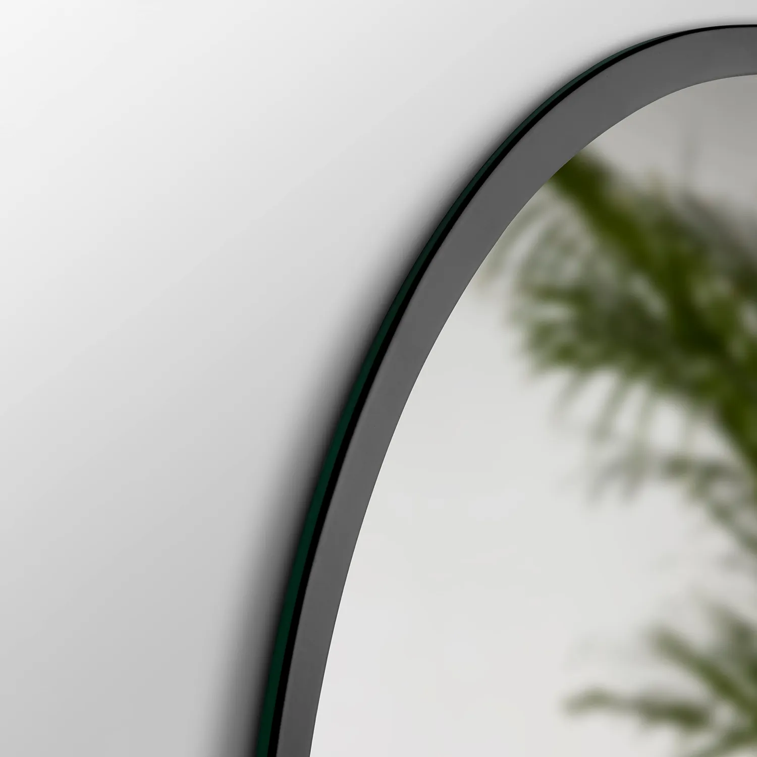 Emuca Smart specchio rotondo LED Ø800mm nero IP44