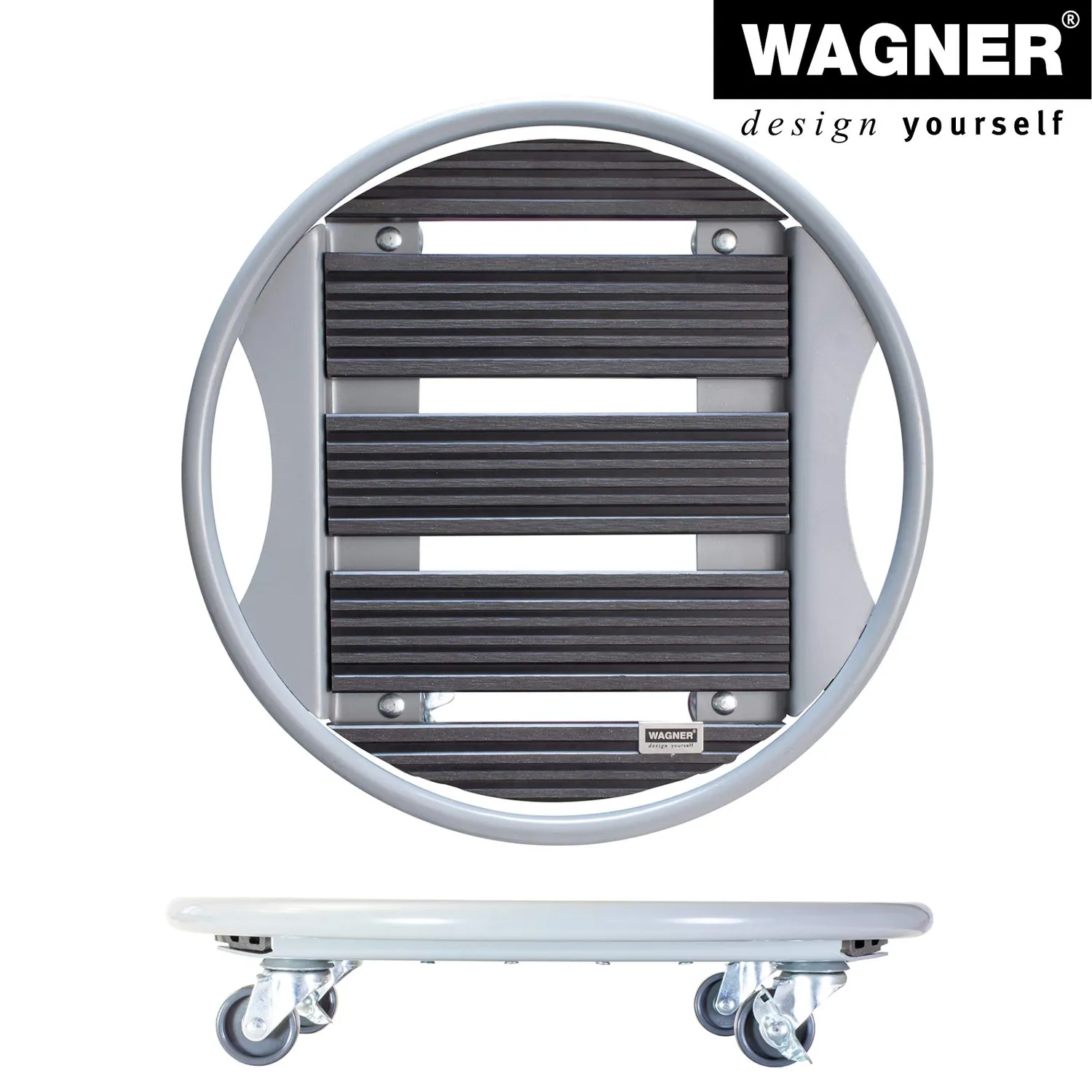 WAGNER Venezia carrello piante Ø38 cm antracite WPC 70 kg
