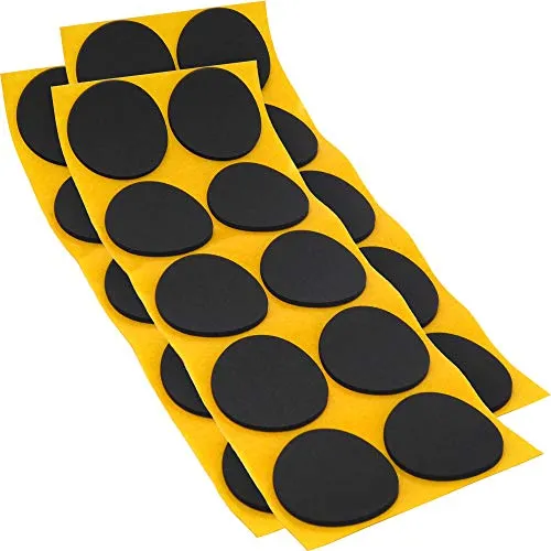 Adsamm Quality piedini antiscivolo neri tondi 45 mm 30 pz EPDM