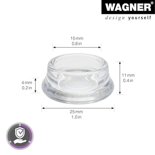 Wagner EH 0415 sottobicchieri trasparenti 4 pezzi