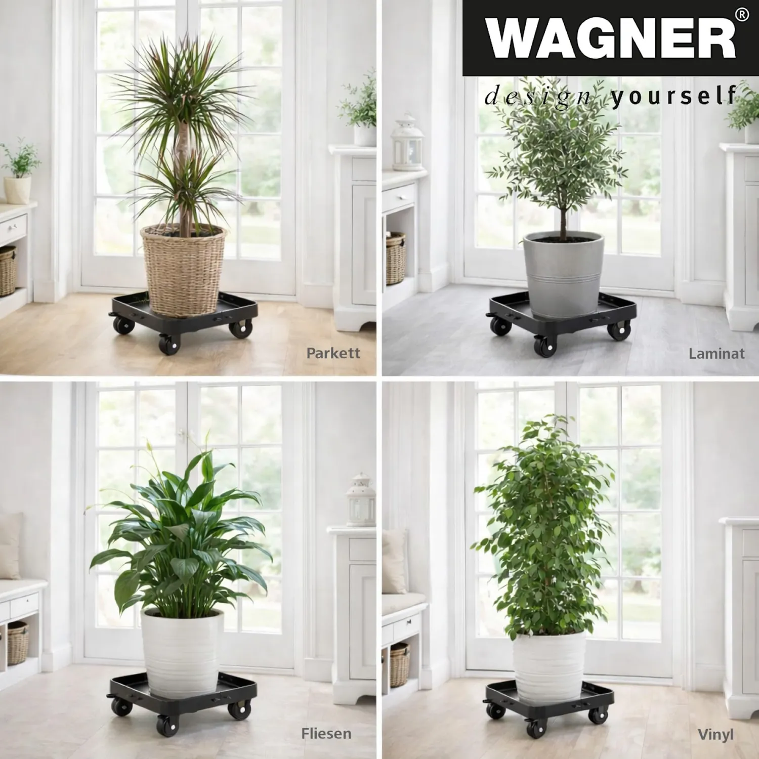WAGNER Sun City Exclusive 20082101 carrello piante 200 kg nero