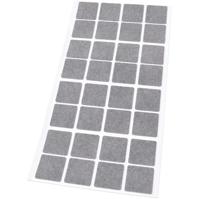 Adsamm Feltrini Ultrasottili 25x25 mm Grigi 32 Pezzi