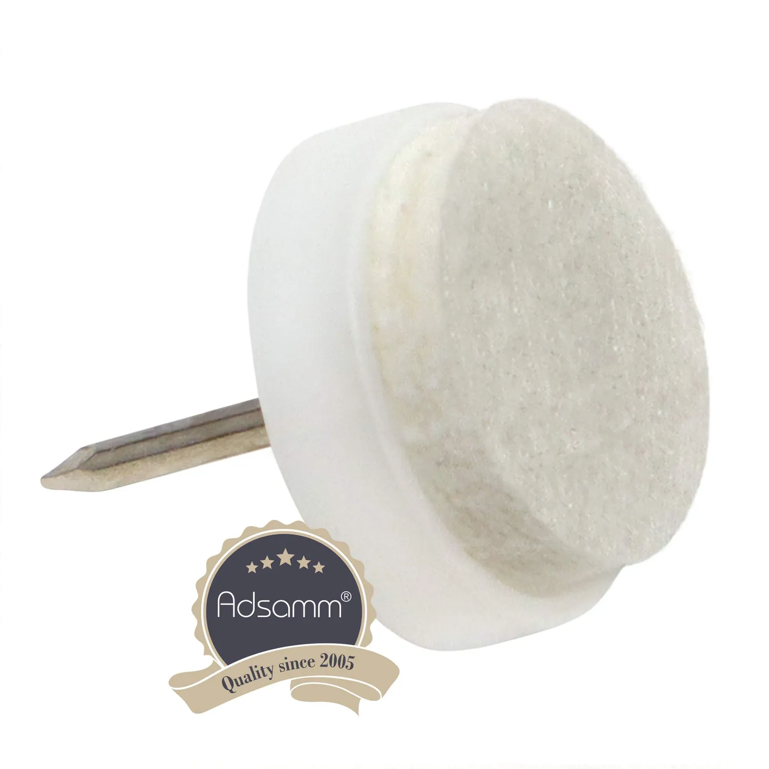 Adsamm Feltrini con Chiodo Bianchi Ø 17 mm 4 pz