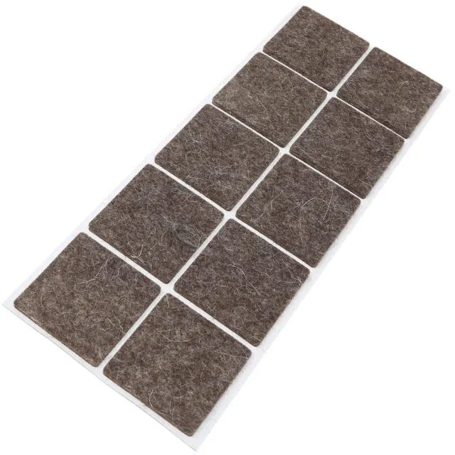 Adsamm Feltrini 45x45 mm Marroni 10 Pezzi Lana