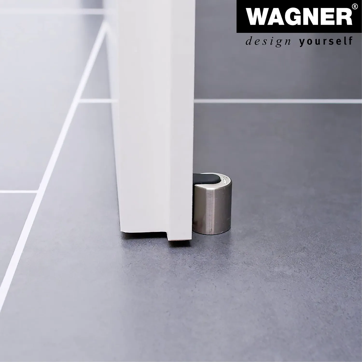 Wagner fermaporta pavimento avvitare Ø25x30 zinco inox