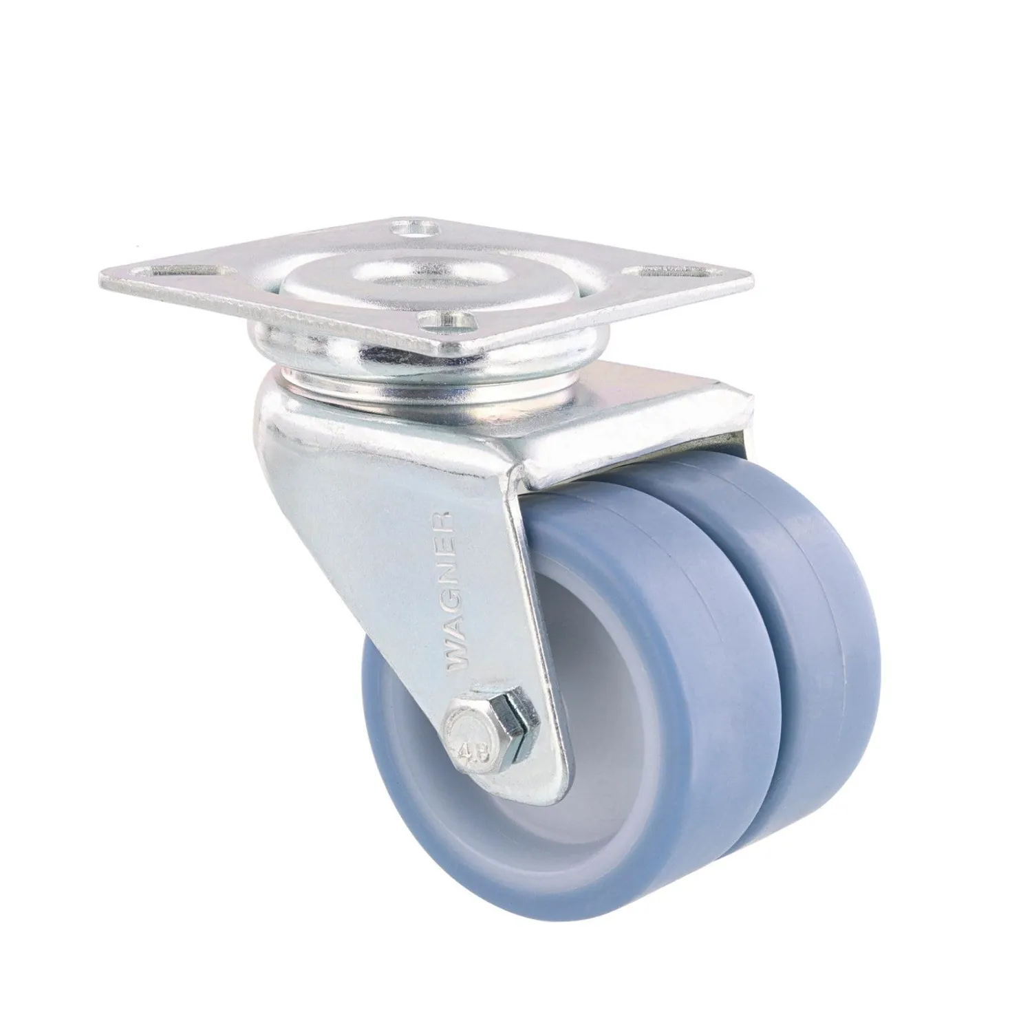 Wagner Ultrasoft ruote mobili doppie D50 mm set 4 pezzi