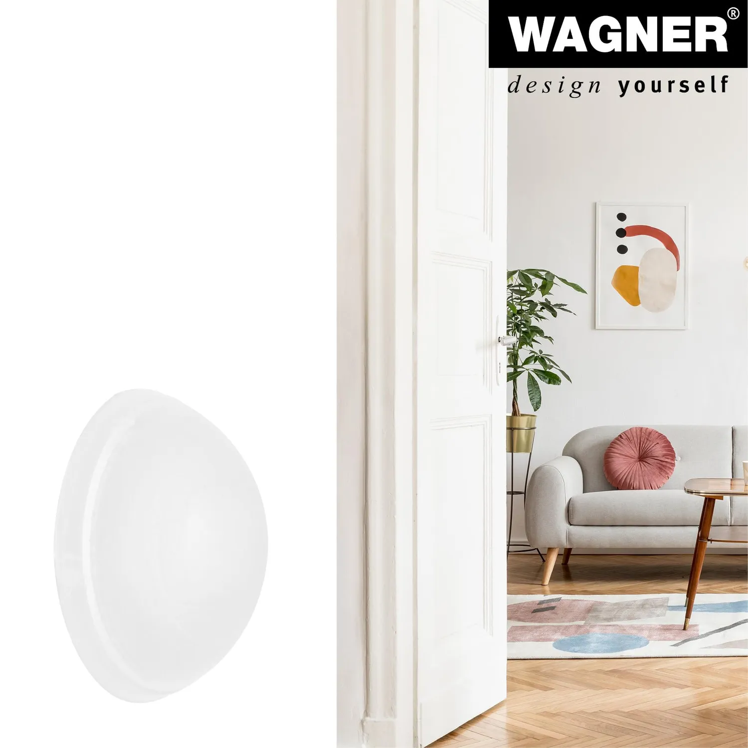 Wagner Paracolpo Satinato 20x7 mm Set 2 Pezzi Plastica