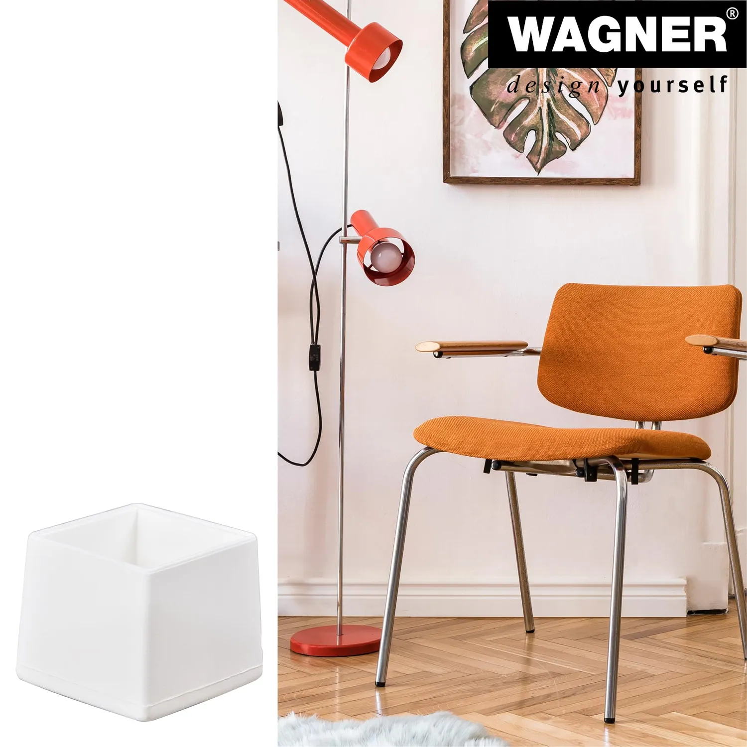 Wagner EH 15052699 tappi per tubi bianchi 4 pezzi scorrevoli