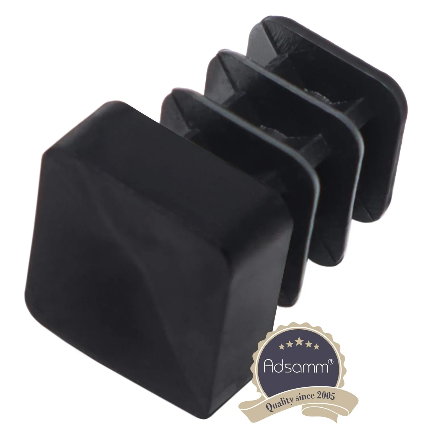 Adsamm puntali a incastro 8x8-10x10 mm neri 100 pezzi PE