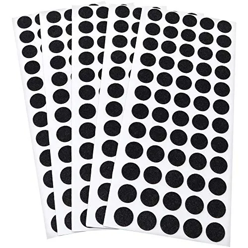 Adsamm feltrini ultrasottili neri Ø14mm 300 pezzi 1,5mm