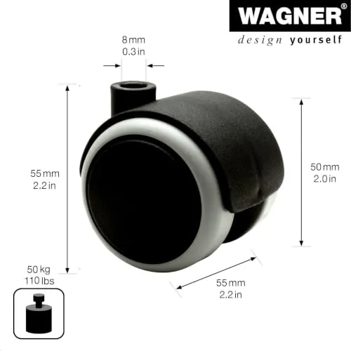 Wagner RO 0722 rotella doppia mobili uso misto
