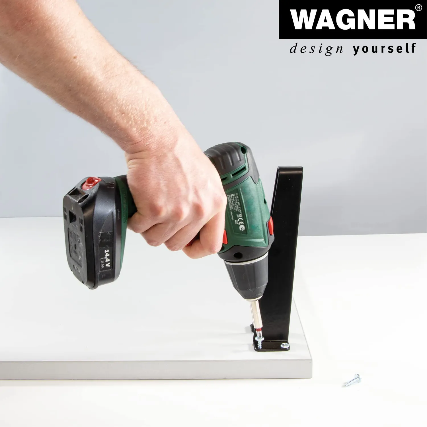 Wagner V-Style ST 0671 gamba tavolo 71 cm nera opaca