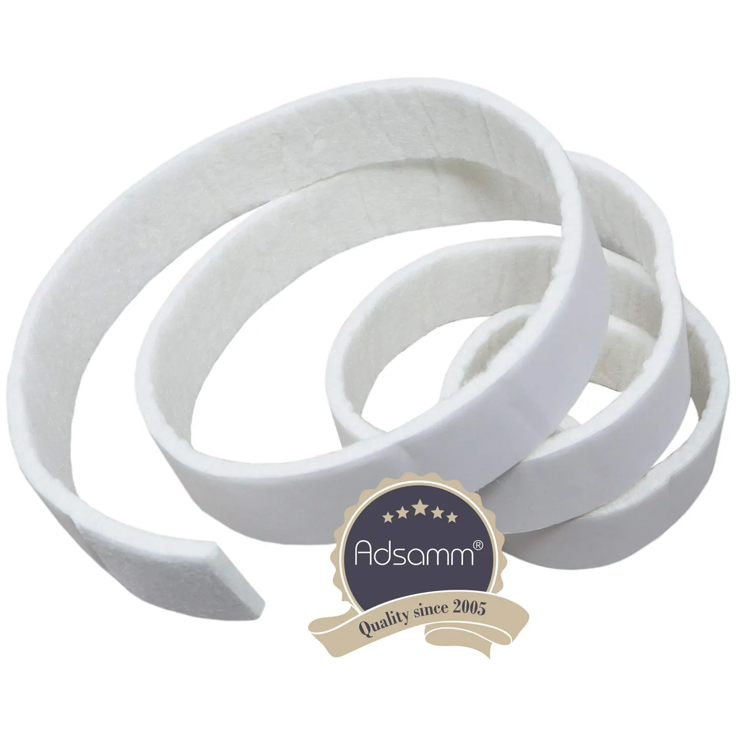 Adsamm nastro feltro adesivo bianco 19x1000 mm 3 rotoli