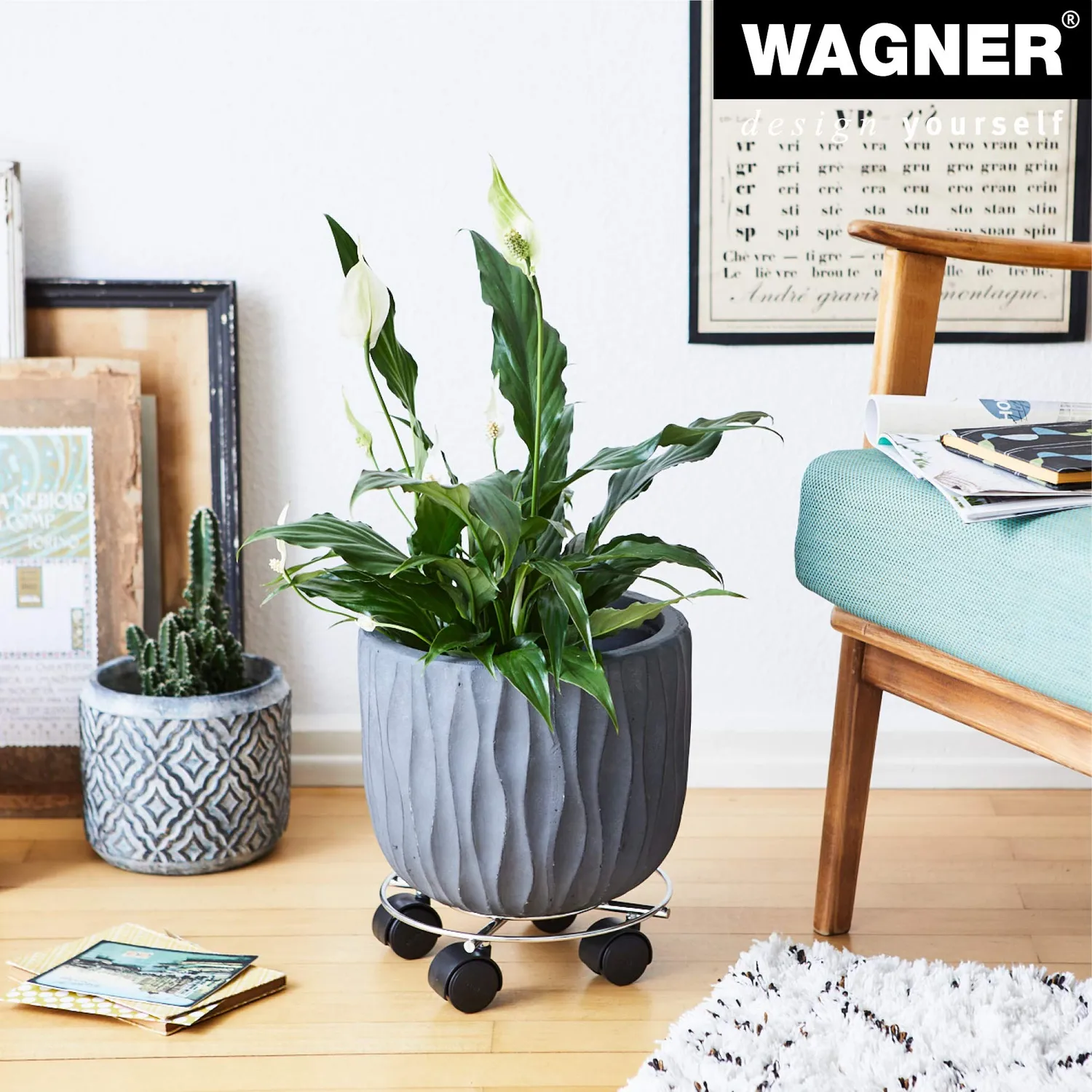 Wagner Chromato carrello piante Ø23 cm 60 kg