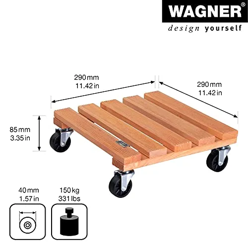 Wagner Toscana 20015301 carrello piante legno 29x29 cm