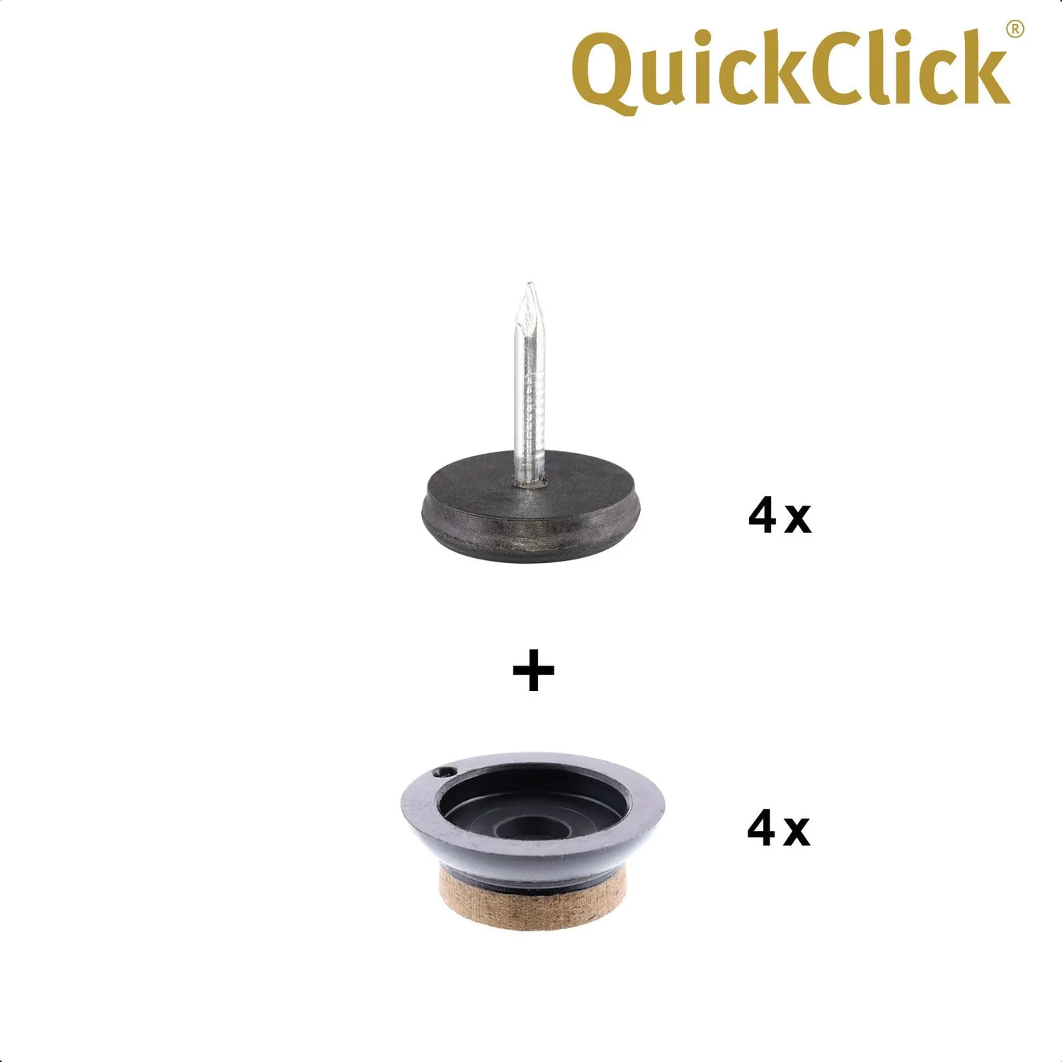 Wagner QuickClick 16780380 feltrini chiodo 4 pezzi Ø20mm