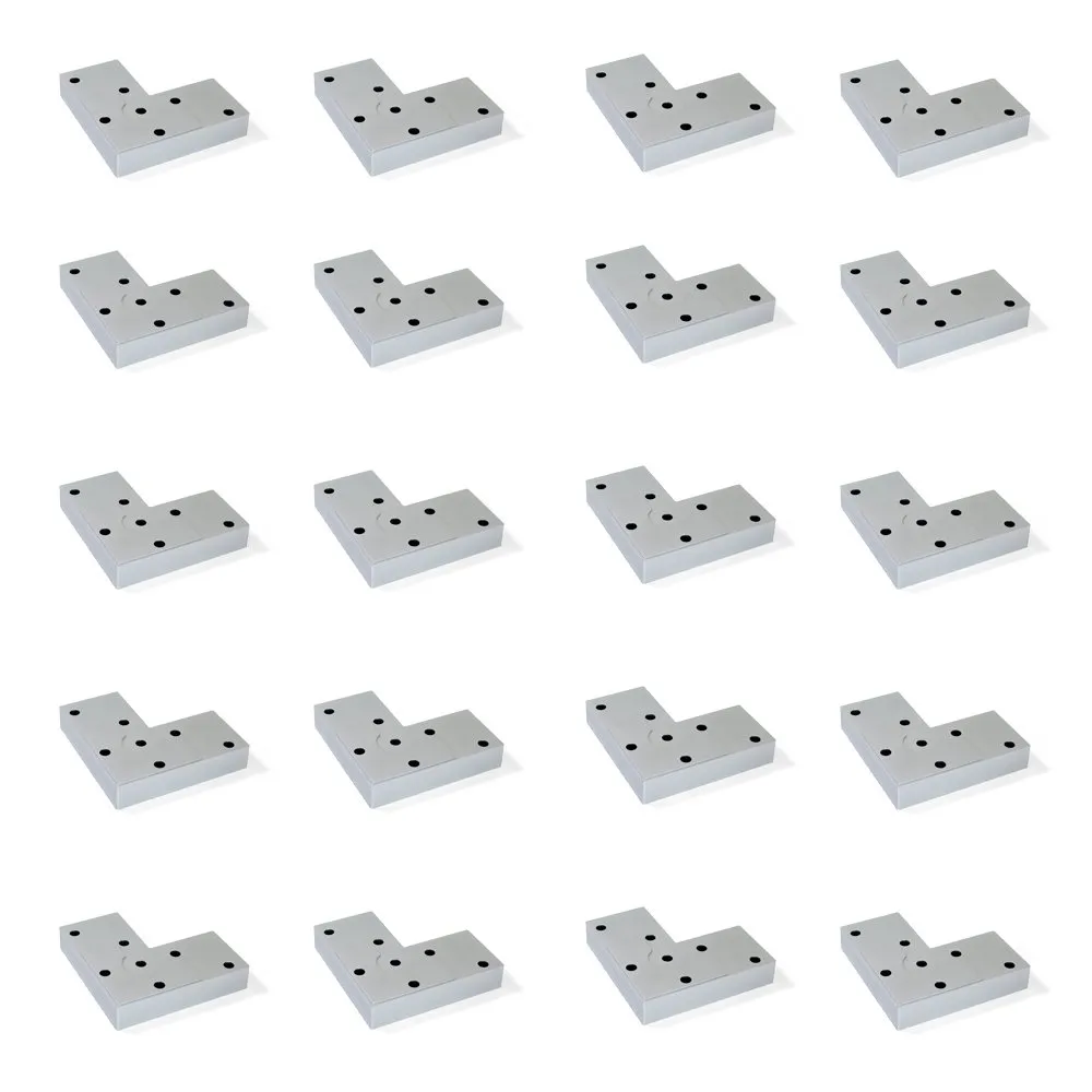 Emuca piedi per mobile grigio H12 mm 4 pezzi plastica