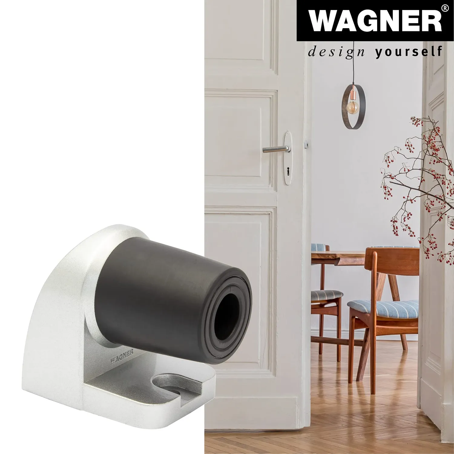 Wagner Hook fermaporta pavimento alu 60x38x50 mm