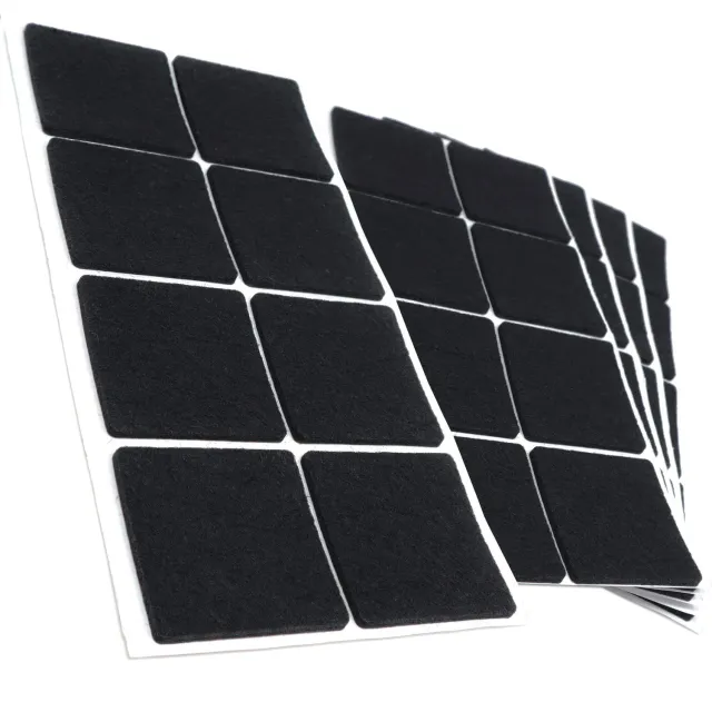 Adsamm Feltrini Autoadesivi 50x50 mm Neri 40 Pezzi Quadrati