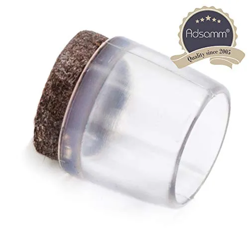 Adsamm Puntali Esterni con Feltro 15-16 mm Trasparenti 16 pz