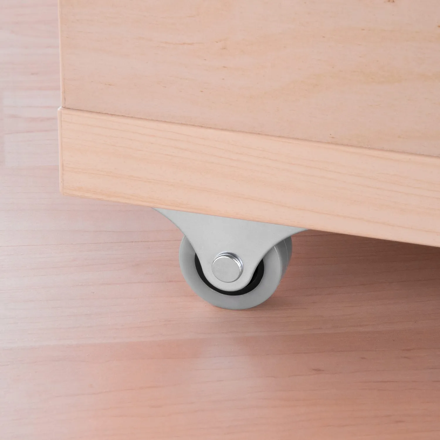 Gedotec Castor rotelle grigie 25mm senza freno set 4 pezzi