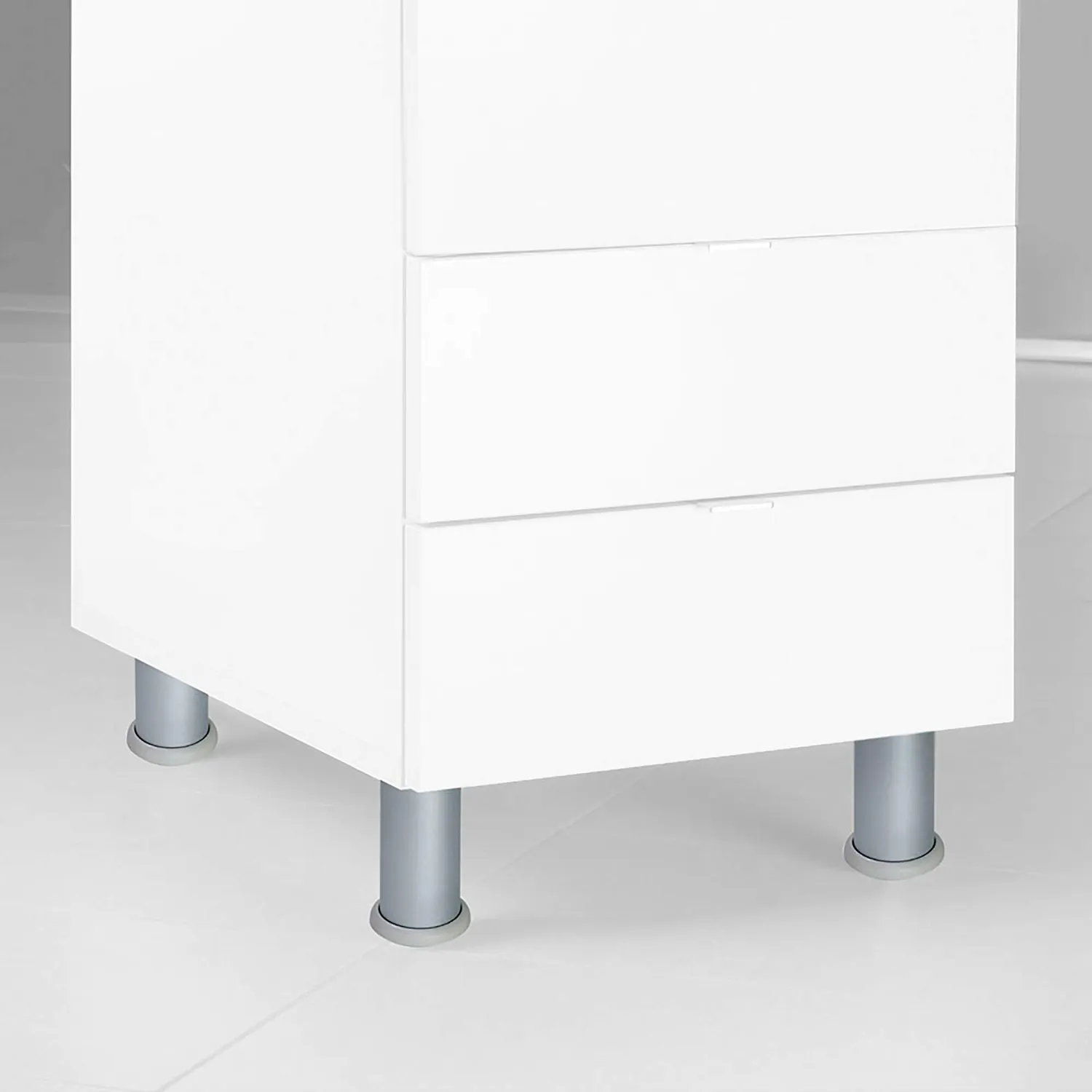 Emuca Piedini Regolabili Alluminio 40x140 mm 4 Pezzi