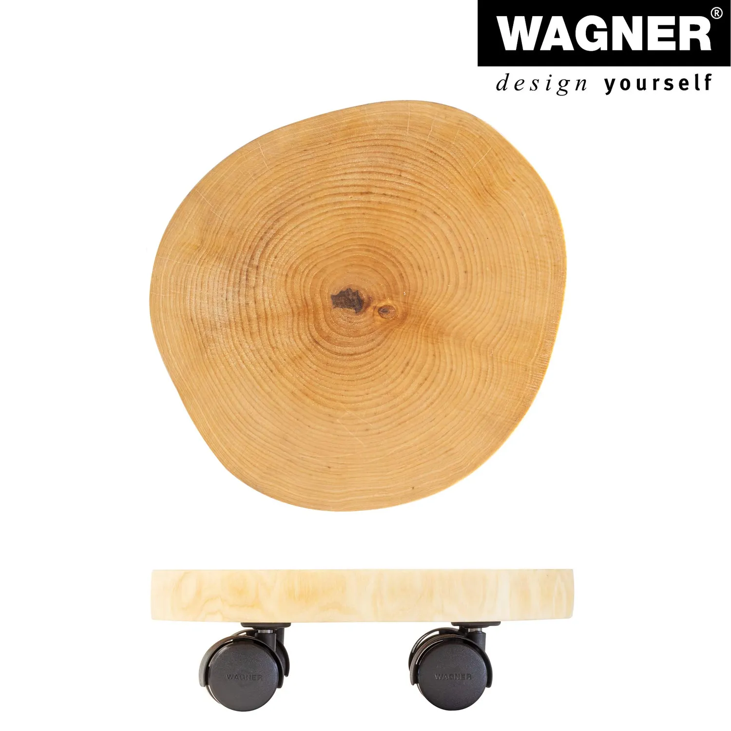 Wagner Carrello per Piante Tondo Betulla Ø 25-30 cm 100 kg