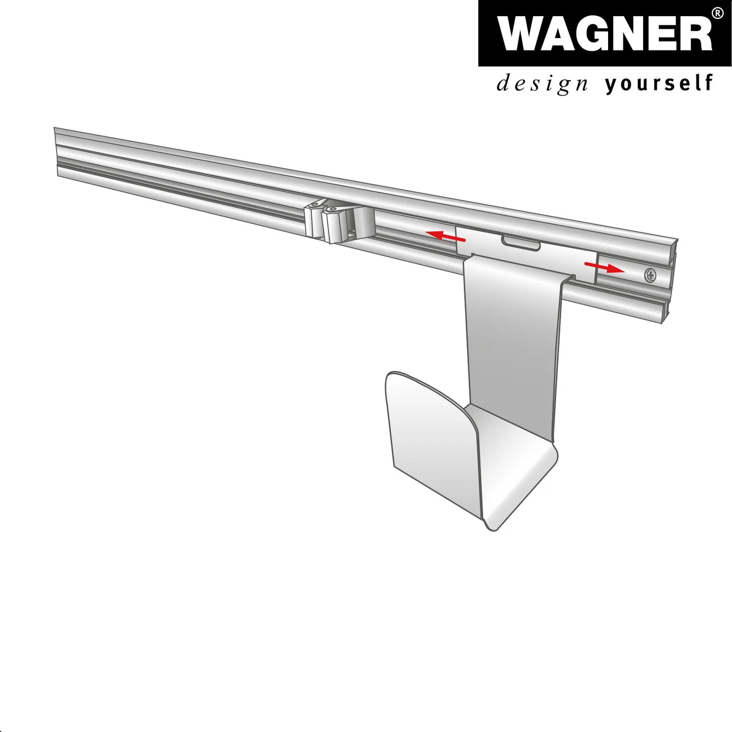 WAGNER hooks4tools EH 2089 gancio tubo cavo acciaio