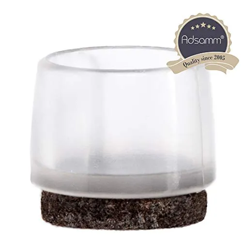 Adsamm puntali con feltro trasparenti Ø 19-20 mm 4 pezzi
