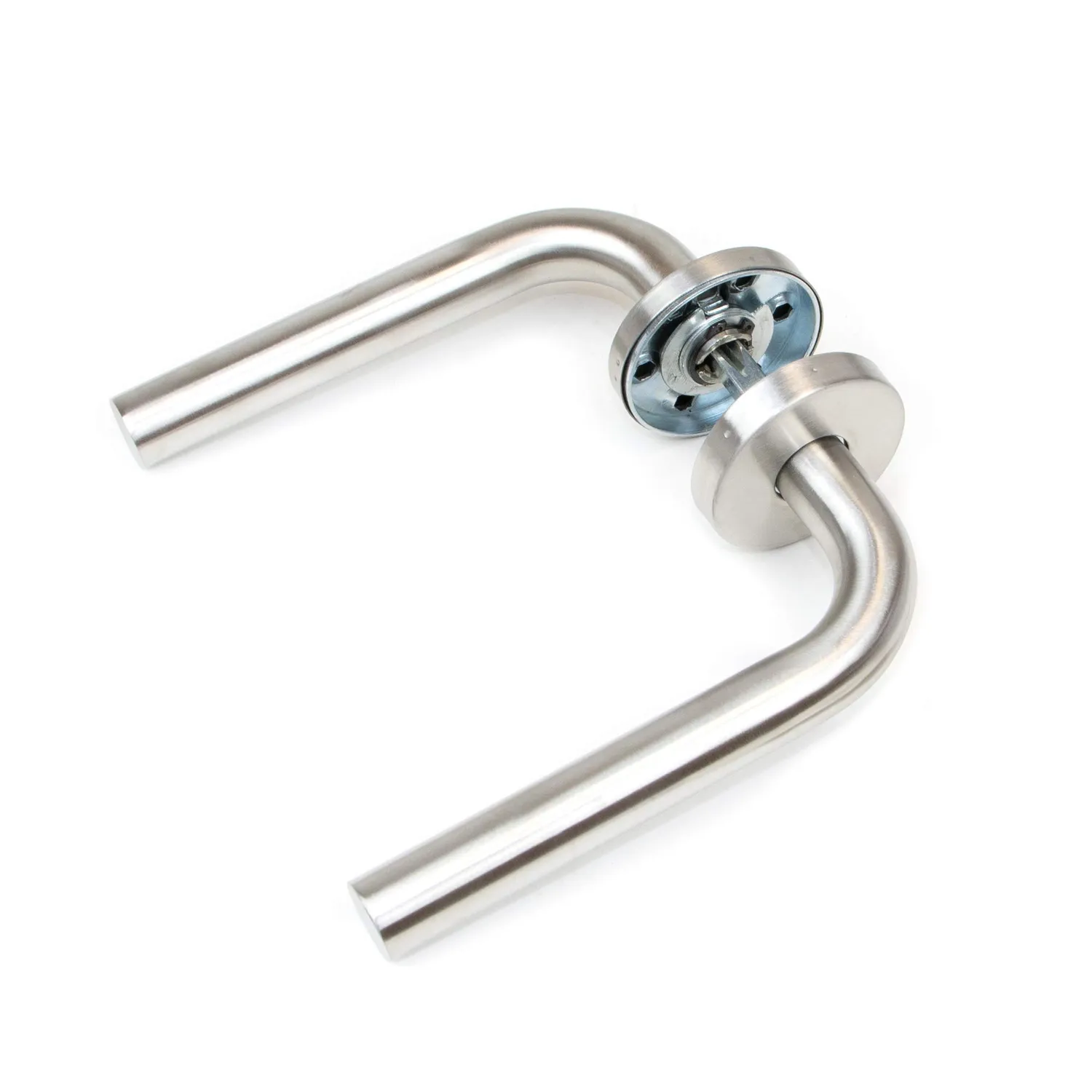 Emuca Modello L maniglie porta interna rosetta 53 mm nichel
