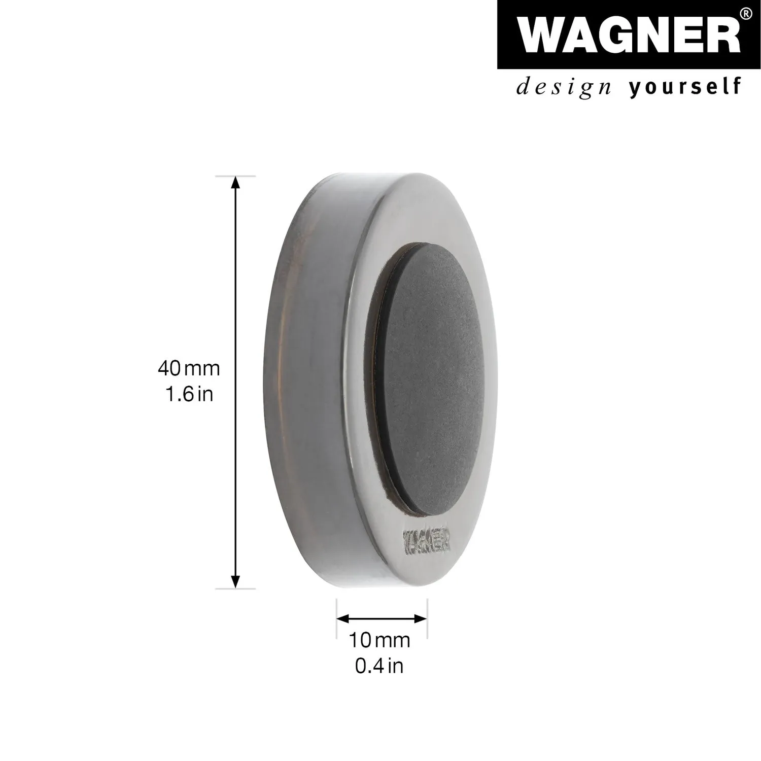 Wagner Fermaporta Muro Avvitare o Incollare Ø 38 mm