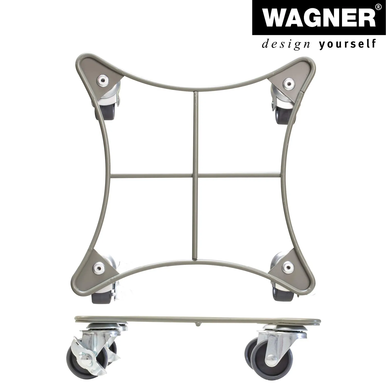 WAGNER Retro Style Carrello Piante Ø30 cm Oliva 60 kg