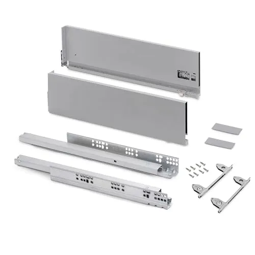 Emuca Vertex Kit cassetto cucina H178 P350 grigio soft 40kg