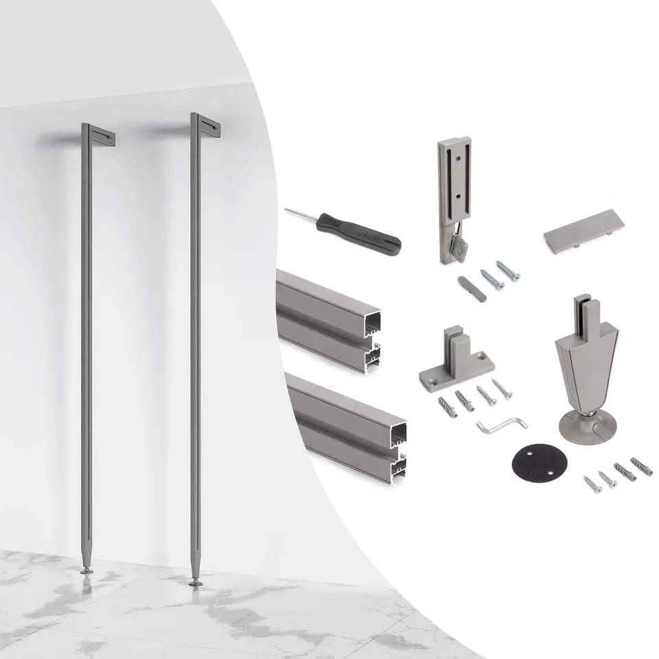 Emuca Zero kit struttura 1 vano grigio pietra