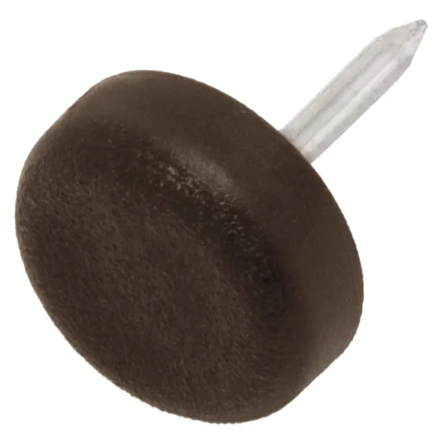 Adsamm PG-N-BR-15-4 Pattini Plastica Ø15 mm Marrone 4 pz