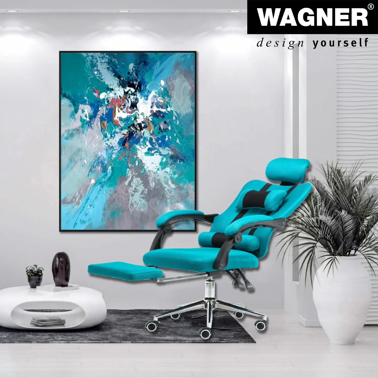 Wagner RO 4011 rotella sedia ufficio morbida 50 mm