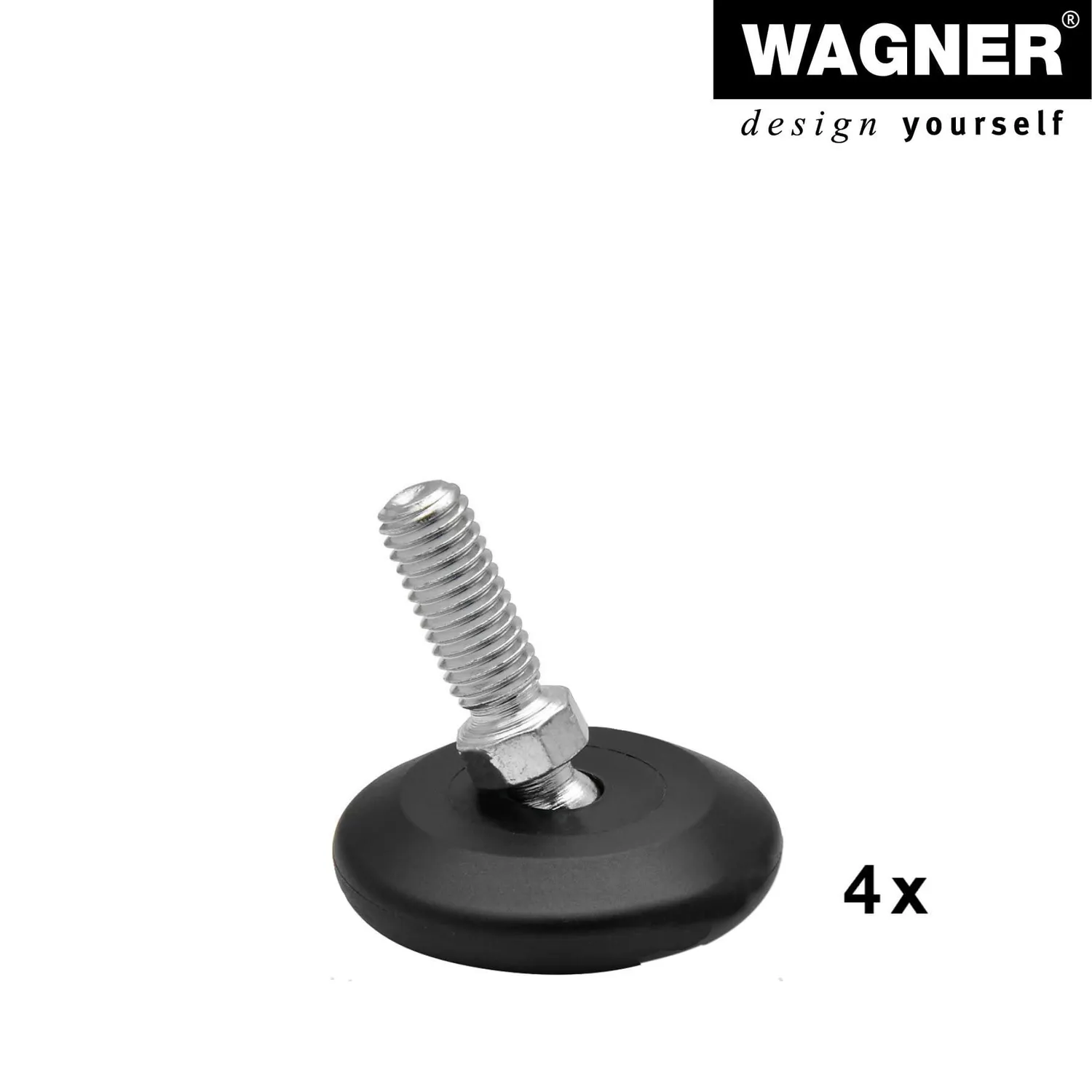 Wagner QuickClick Piedini Regolabili M8x25 HYPER Ø30 Set 4 pz