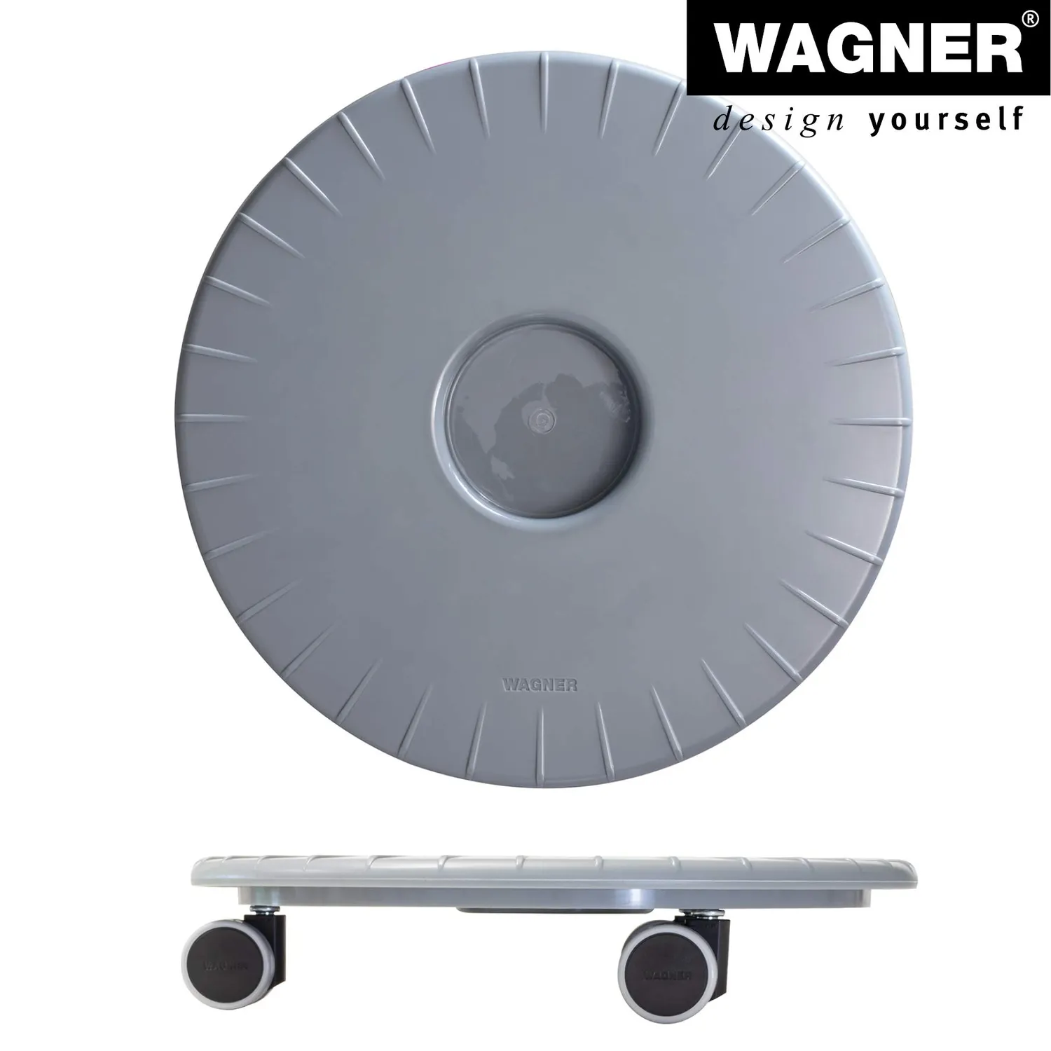 Wagner Flat 20044101 carrello piante rotondo 30 cm grigio