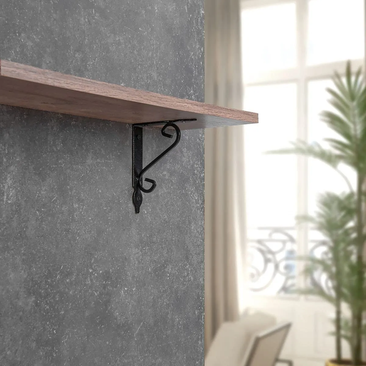 Gedotec Smithy reggimensola 140x110 mm nero 1 pezzo