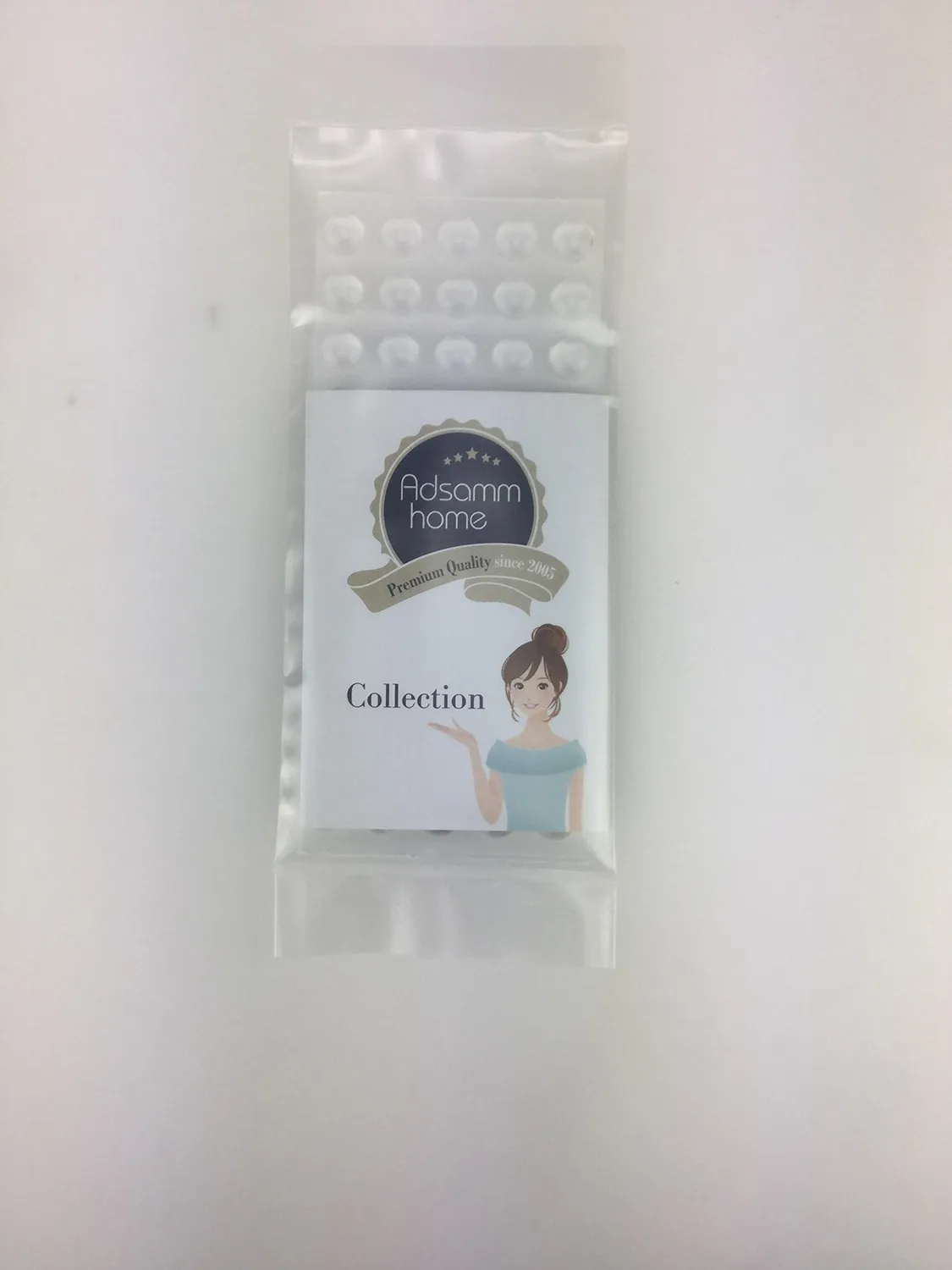 Adsamm paracolpi adesivi trasparenti tondi Ø6 mm x 2 mm mini